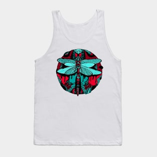 Turqred Circle of the Dragonfly Tank Top